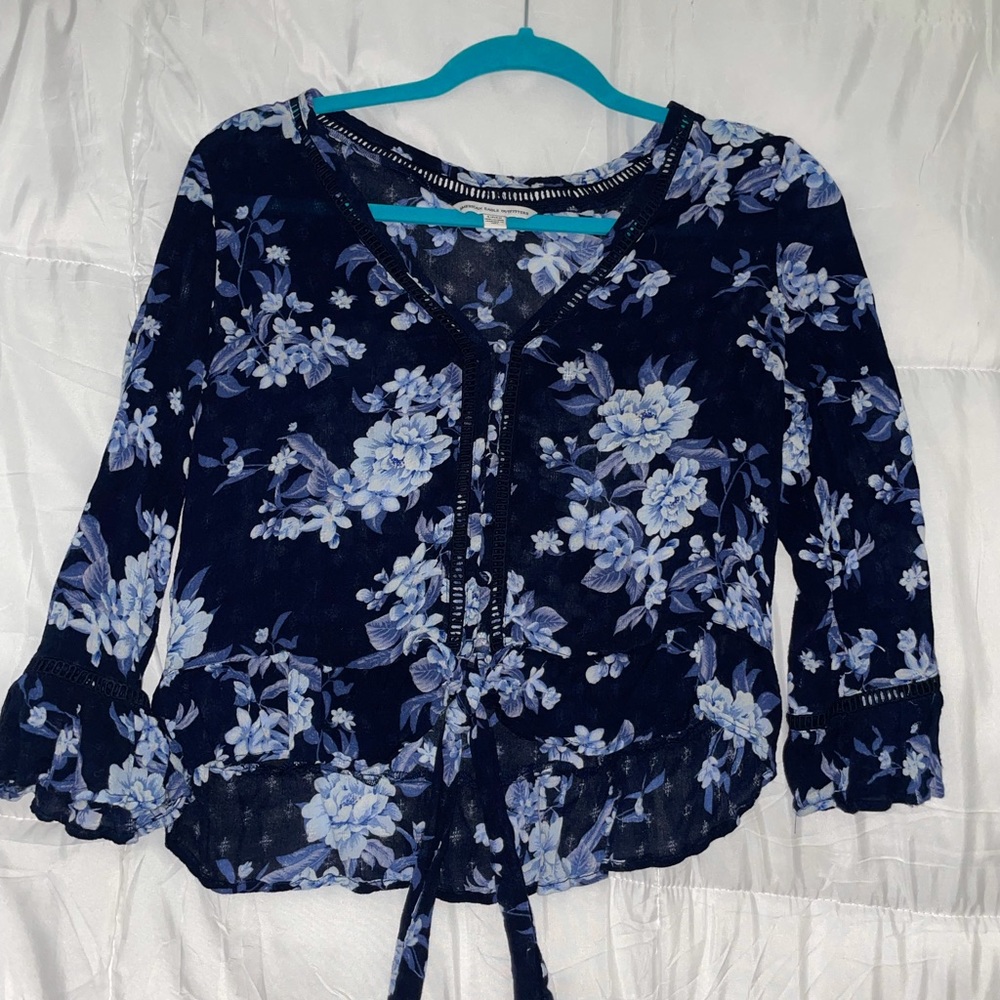American Eagled Buttoned Blouse
